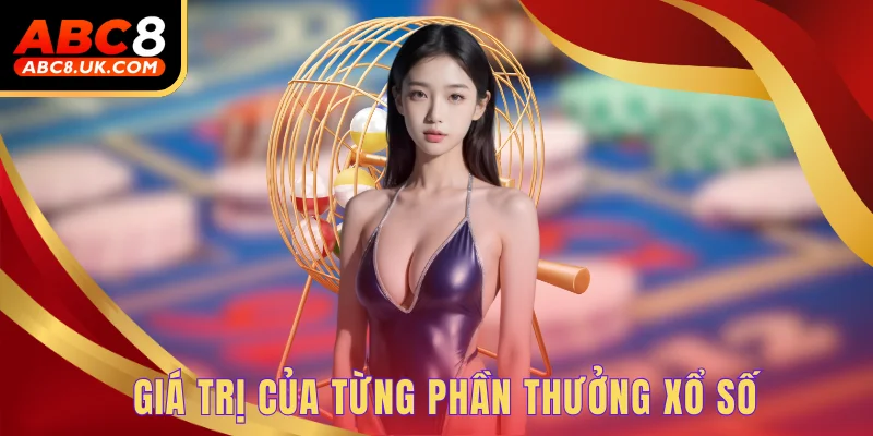 Giá trị của từng phần thưởng xổ số